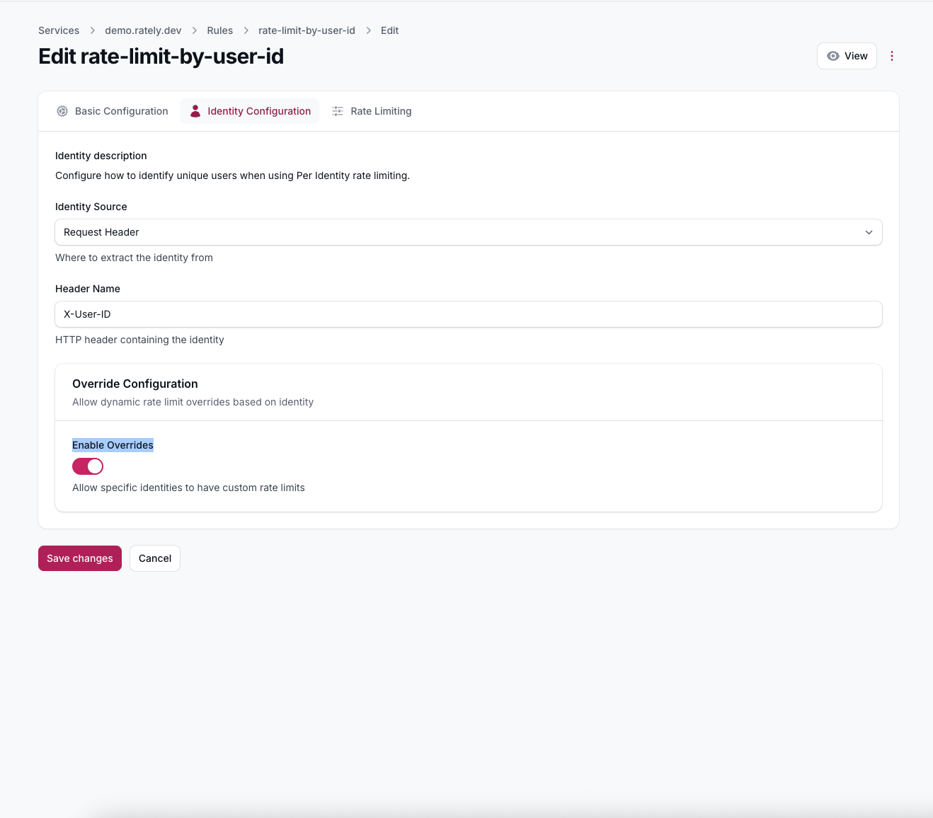 Manage user limits from one dashboard.